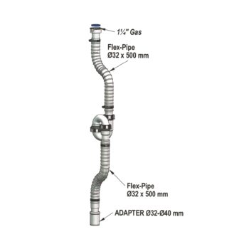 690080 Flexibler Siphon(Sifon) für Standtrinkbrunnen DN32(DN40)
