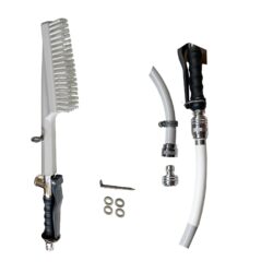 369075 Stiefelwaschbürste wasserführend mit Messing Schlauch-Stecksystem