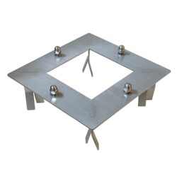 160025-MP Edelstahl Einbetonier Montageplatte für Trinkbrunnen Hammer