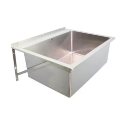 306600HB Edelstahl Ausgussbecken Solid 660 mit Hahnbank und Küchensiebventil